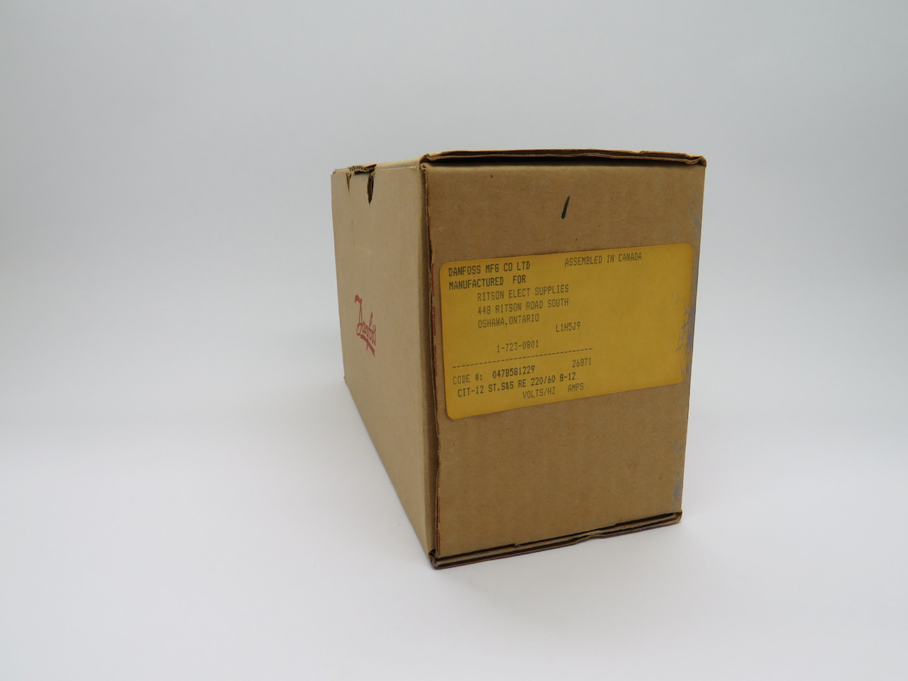 Danfoss 047B581229 Motor Starter CIT12 220V 60Hz 8-12A COS DMG NEW