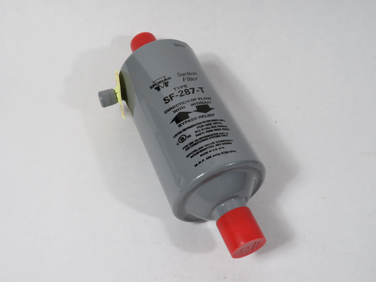 Sporlan SF-287-T Suction Line Filter Drier 7/8" ODF 28 cu. in BOX DMG NEW