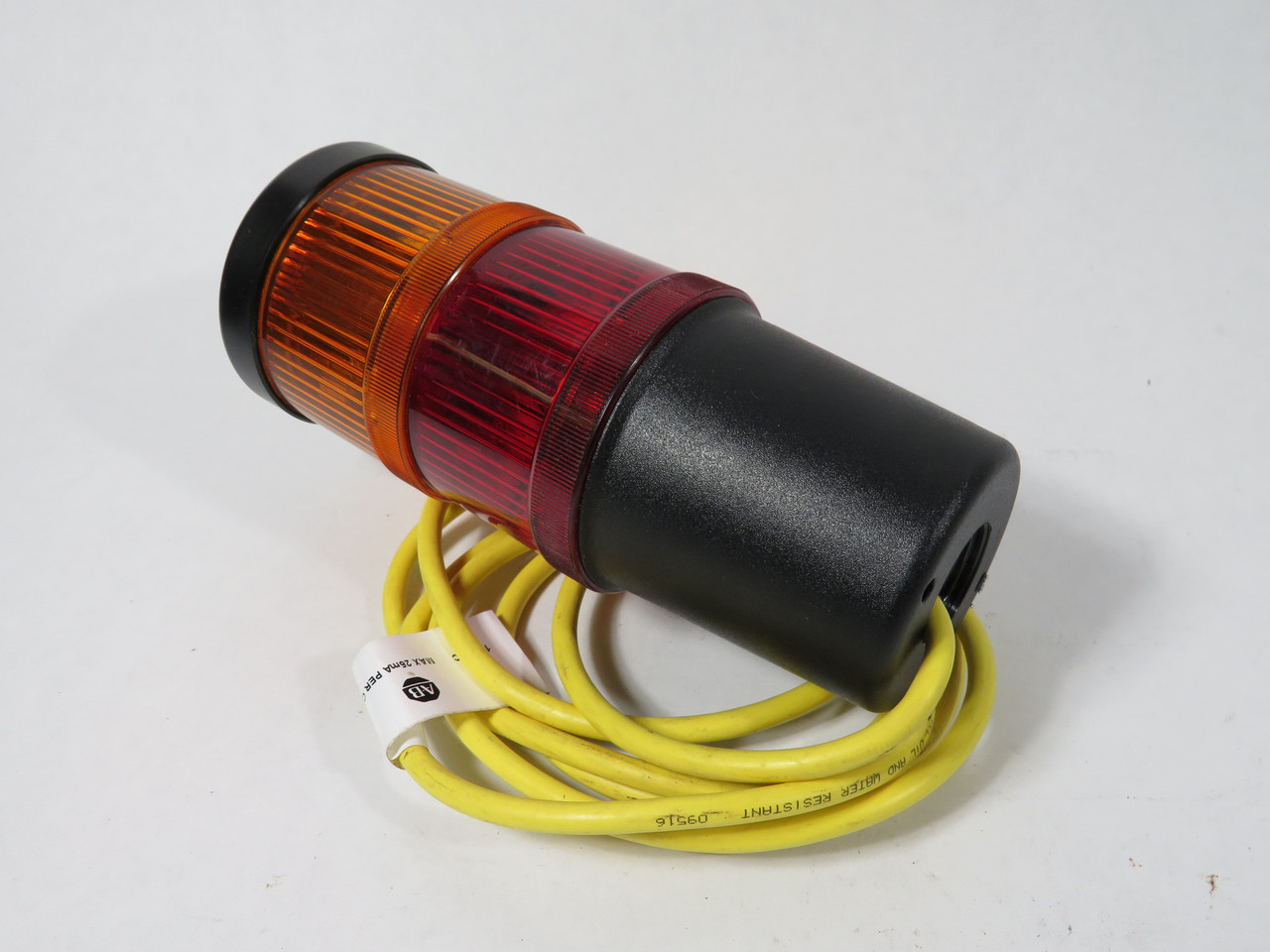 Allen-Bradley 855F-SBSC20B10L4L5 Ser. A Stack Light 70mm Red/Amber 6' Cable USED