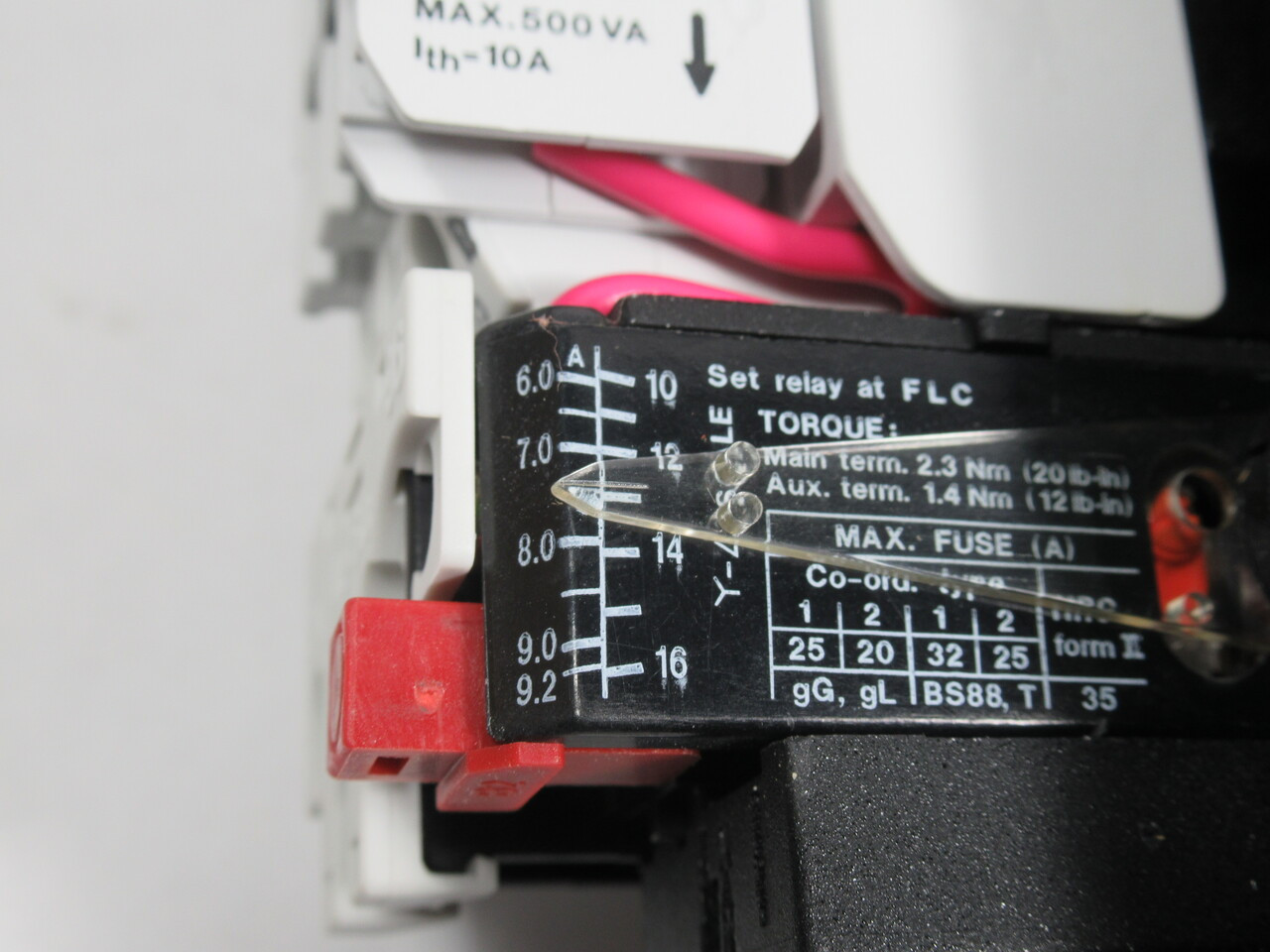 Danfoss DOL Starter CI 9 500/600V 50/60Hz 6.0-9.2A Start/Stop/Reset WEAR NOP