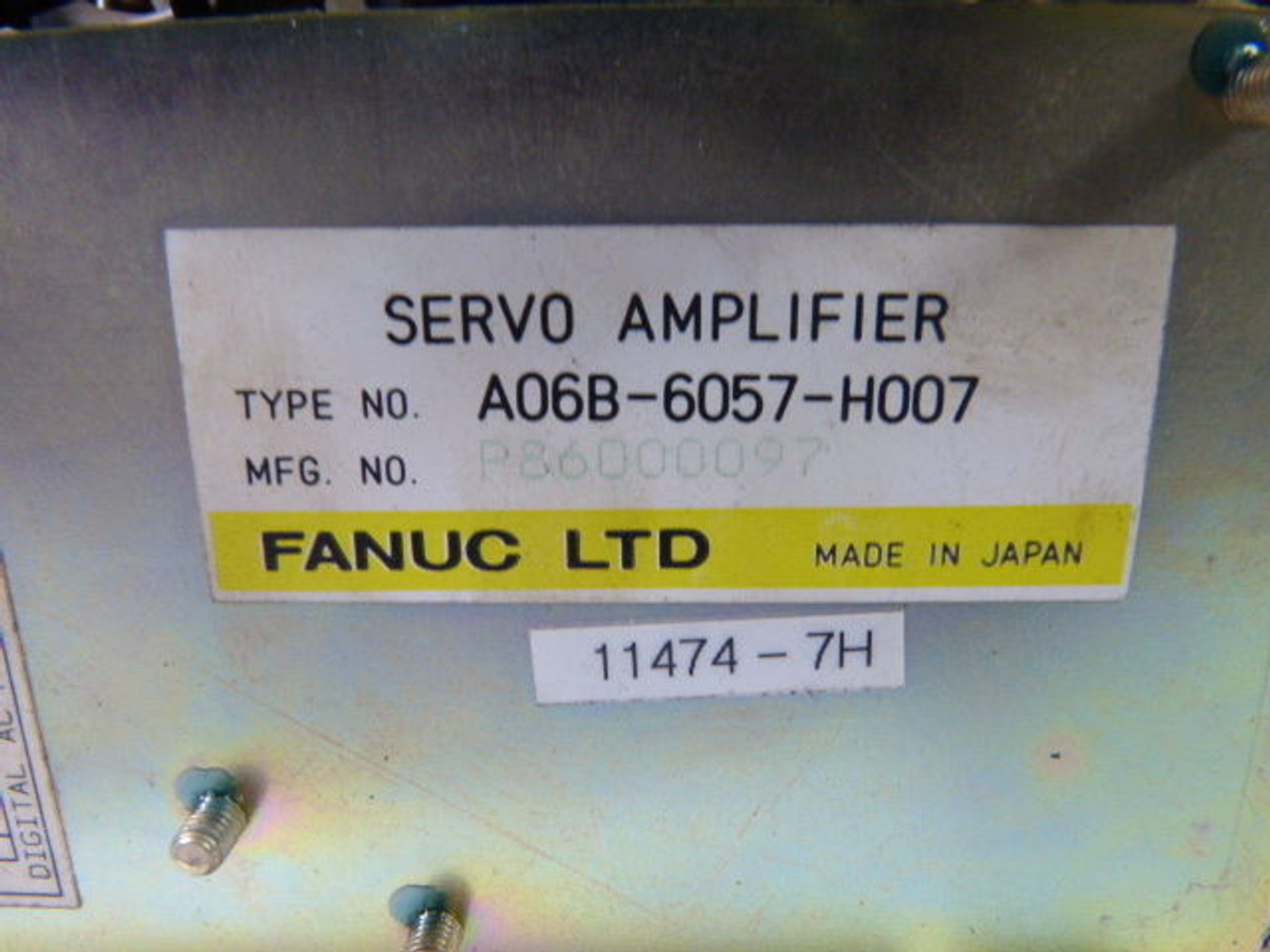 GE Fanuc A06B-6057-H007 Servo Amplifier USED