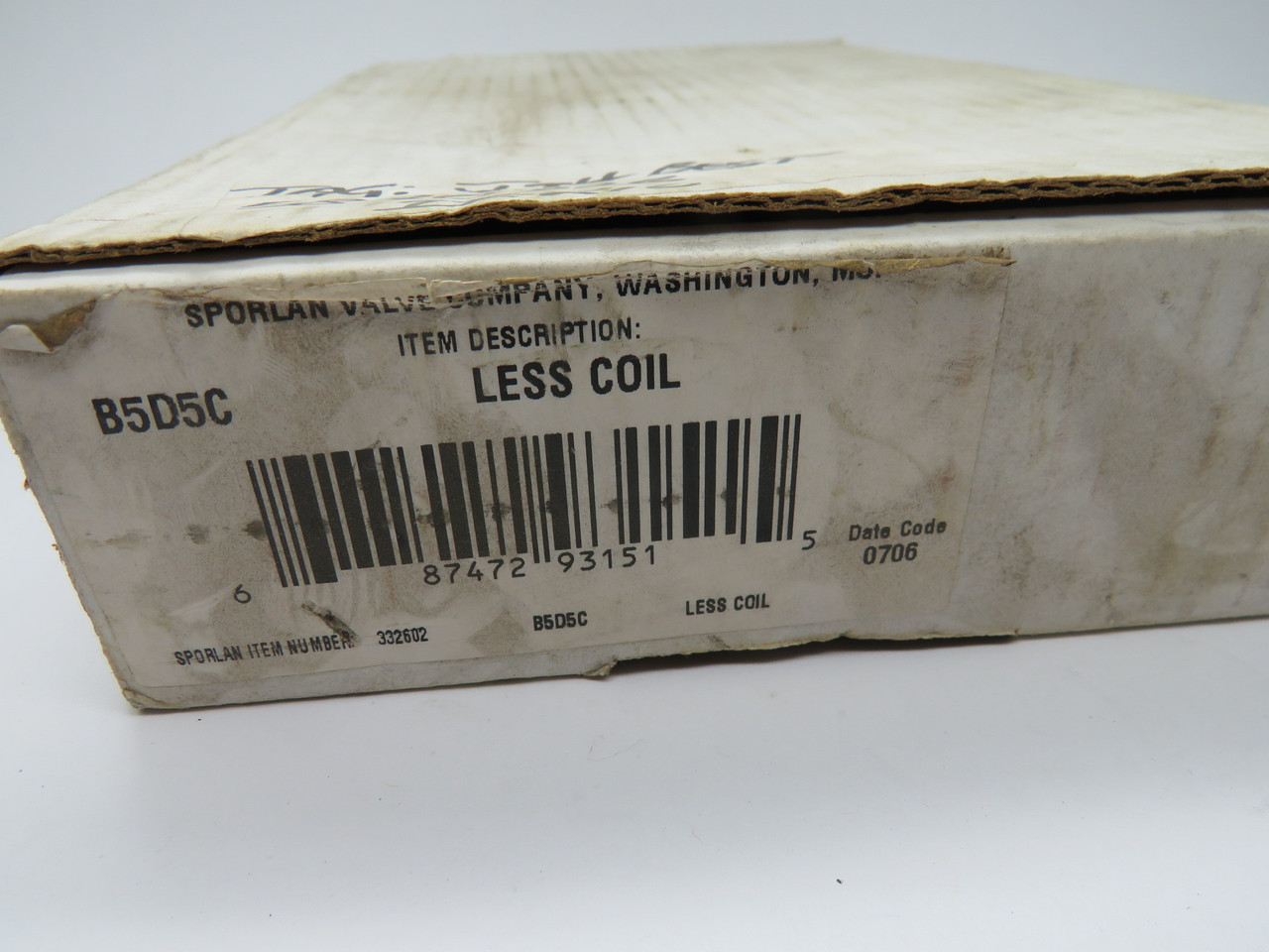 Sporlan B5D5C 3-Way Heat Reclaim Valve Less Coil 5/8” ODF/Port NEW