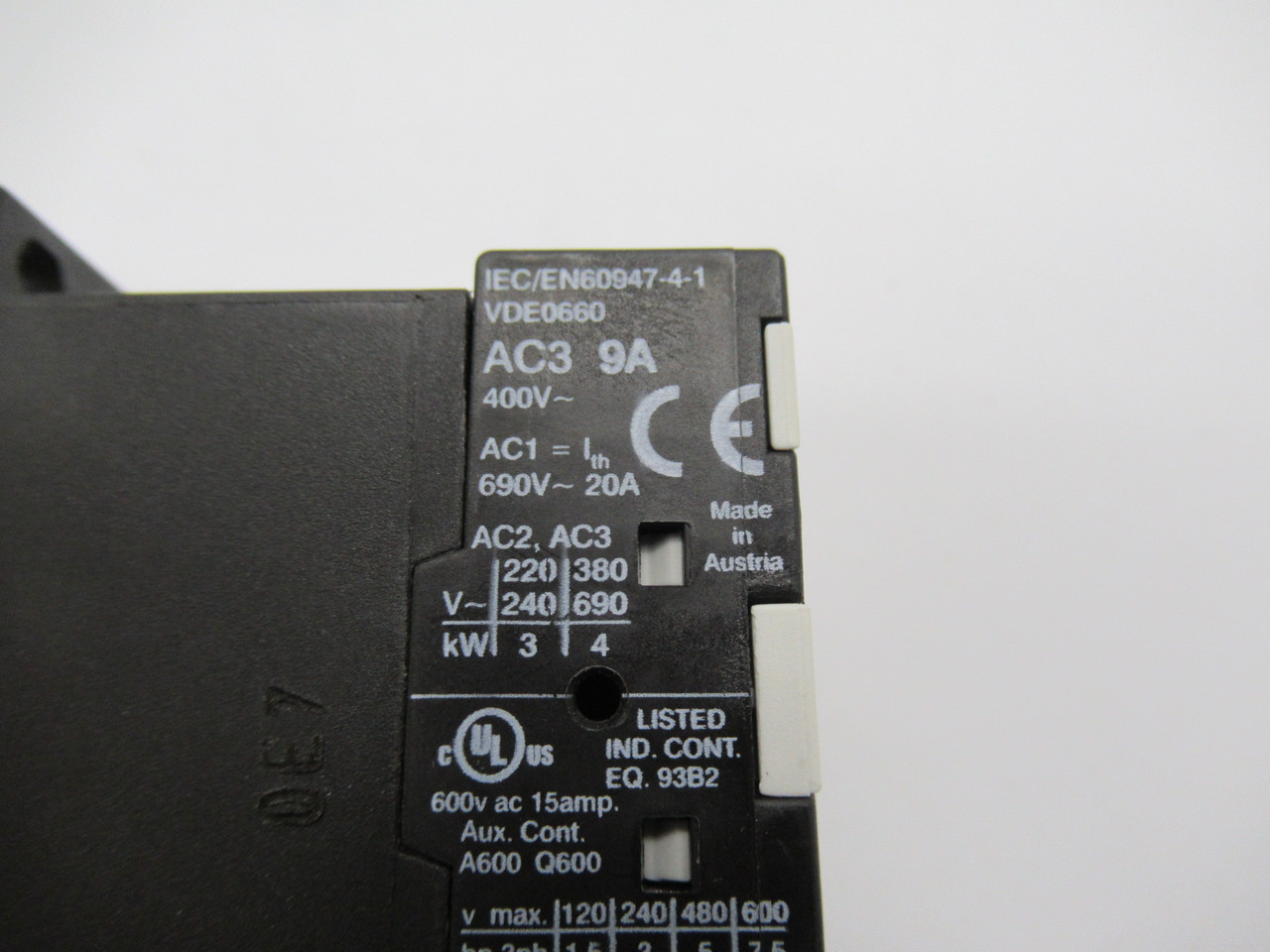 IMO MB09-S-01V=24 Mini Contactor 24V 50/60Hz NOP