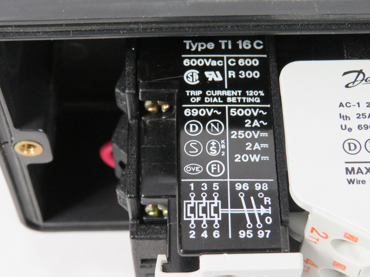 Danfoss 047B580429 Motor Starter CIT16 220V 60Hz 11-16A COS DMG NEW