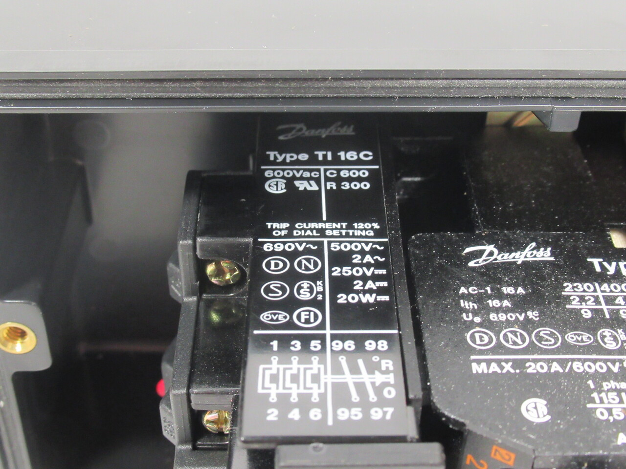 Danfoss DOL Starter CI 9 500/600V 50/60Hz 4.0-6.2A Start/Stop/Reset WEAR NOP