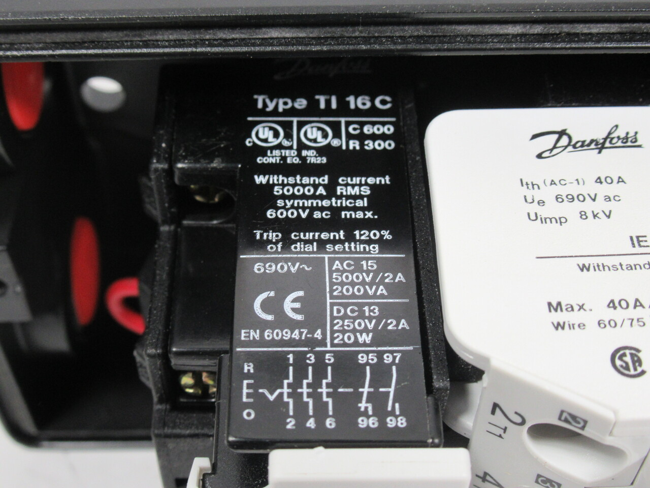 Danfoss DOL Starter CI 16 500/600V 50/60Hz 11-16A Start/Stop/Reset Metal S/W NOP