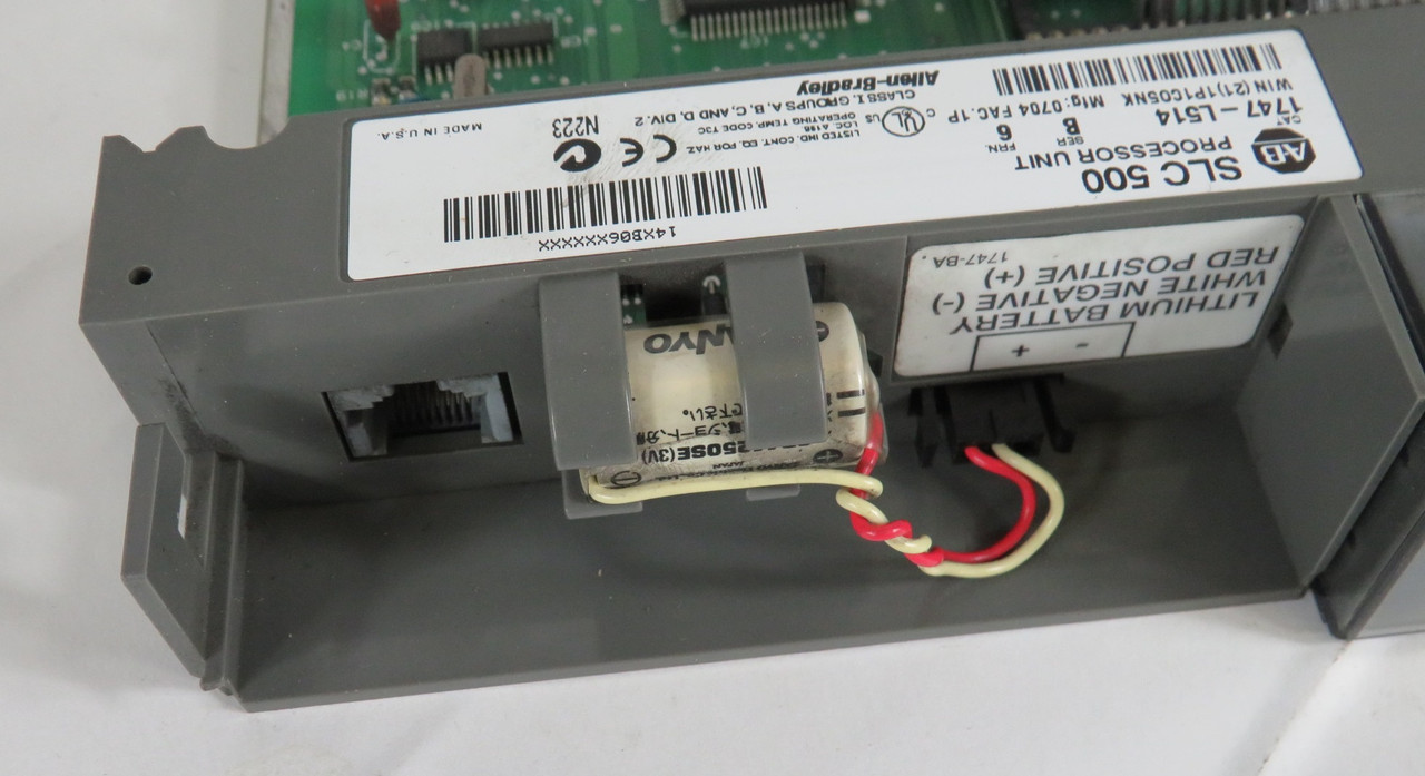 Allen-Bradley 1747-L514 Ser B CPU Processor Unit SHELF WEAR NO DOOR USED
