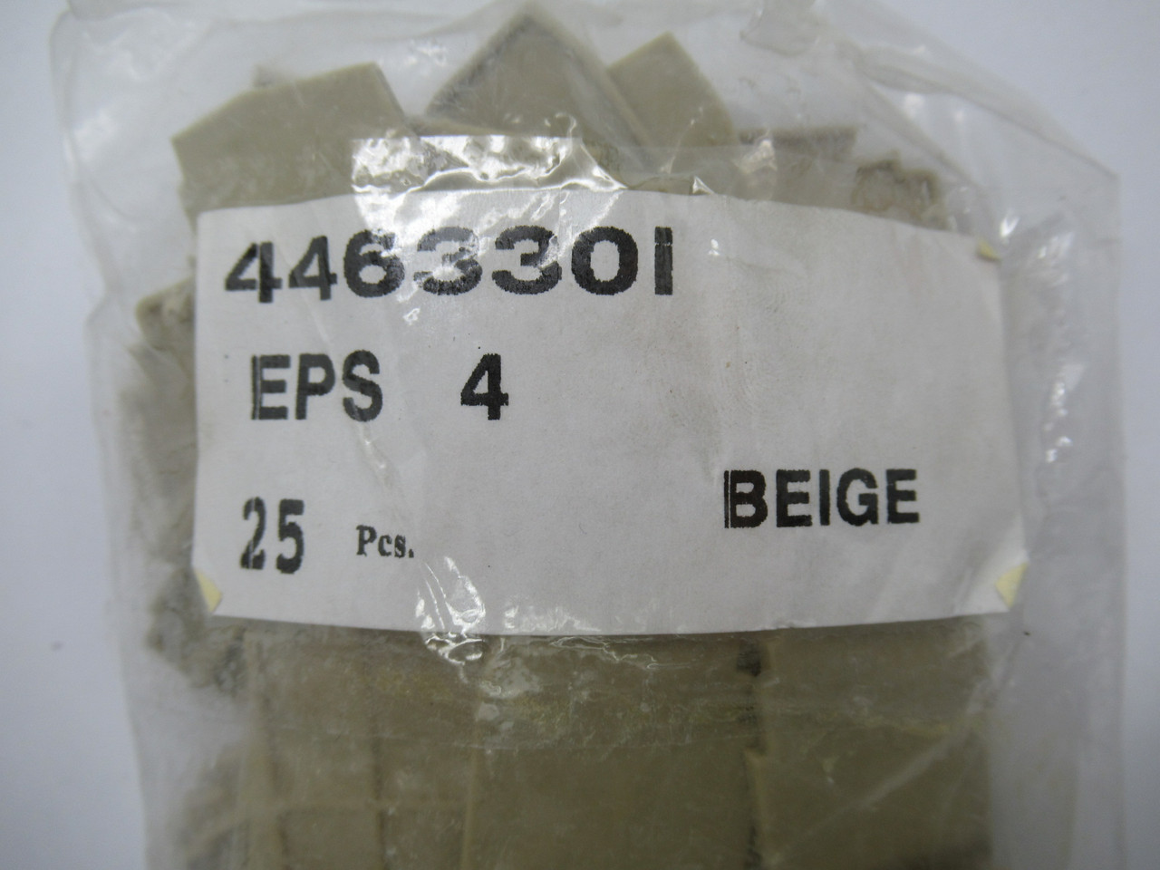IMO EPS4 446 330i Terminal Block End Plate For SC4 Beige 25 PACK NWB