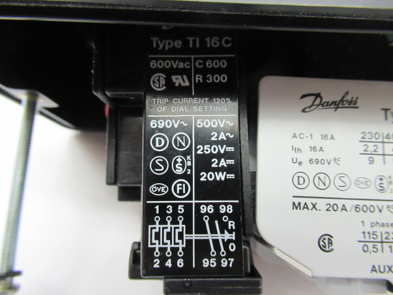 Danfoss 047B581129 Motor Starter 220V 60Hz 6.0-9.2A MISSING LID NEW