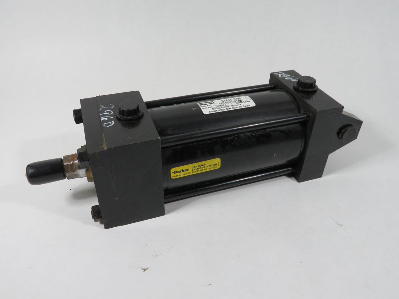 Parker 03.25BB2ANU14A5.000 Air Cylinder 3.25" Bore 5" Stroke 250 psi USED