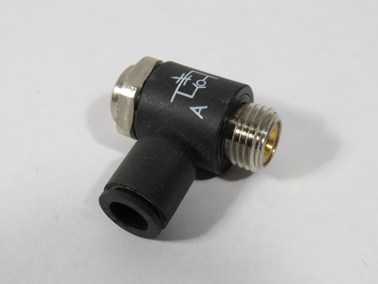 Legris 7010 08 13 Meter Out Flow Control Regulator 8mm Tube G1/4" USED