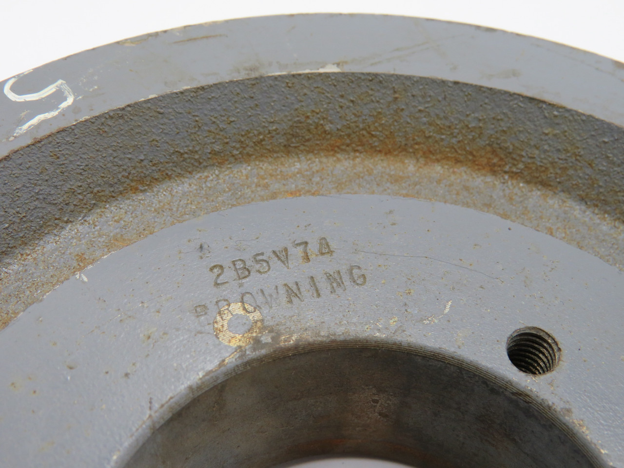 Browning 2B5V74 Sheave 1/2 – 2-7/16” B Bushing 2-Groove 7.68" OD 5V Belt USED