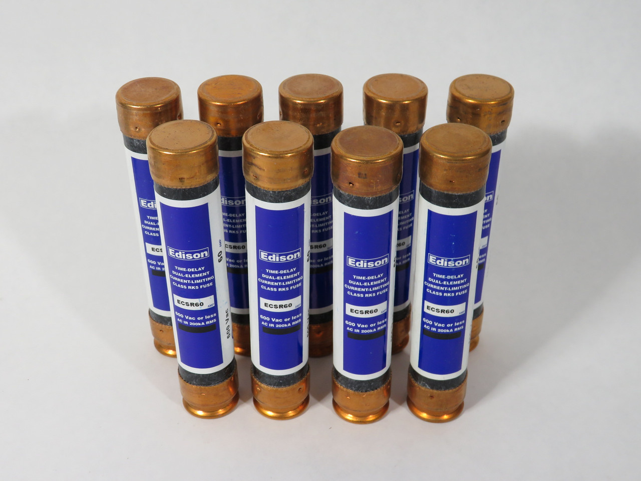 Edison ECSR60 Time-Delay Fuse 60A 600V Lot of 9 NEW
