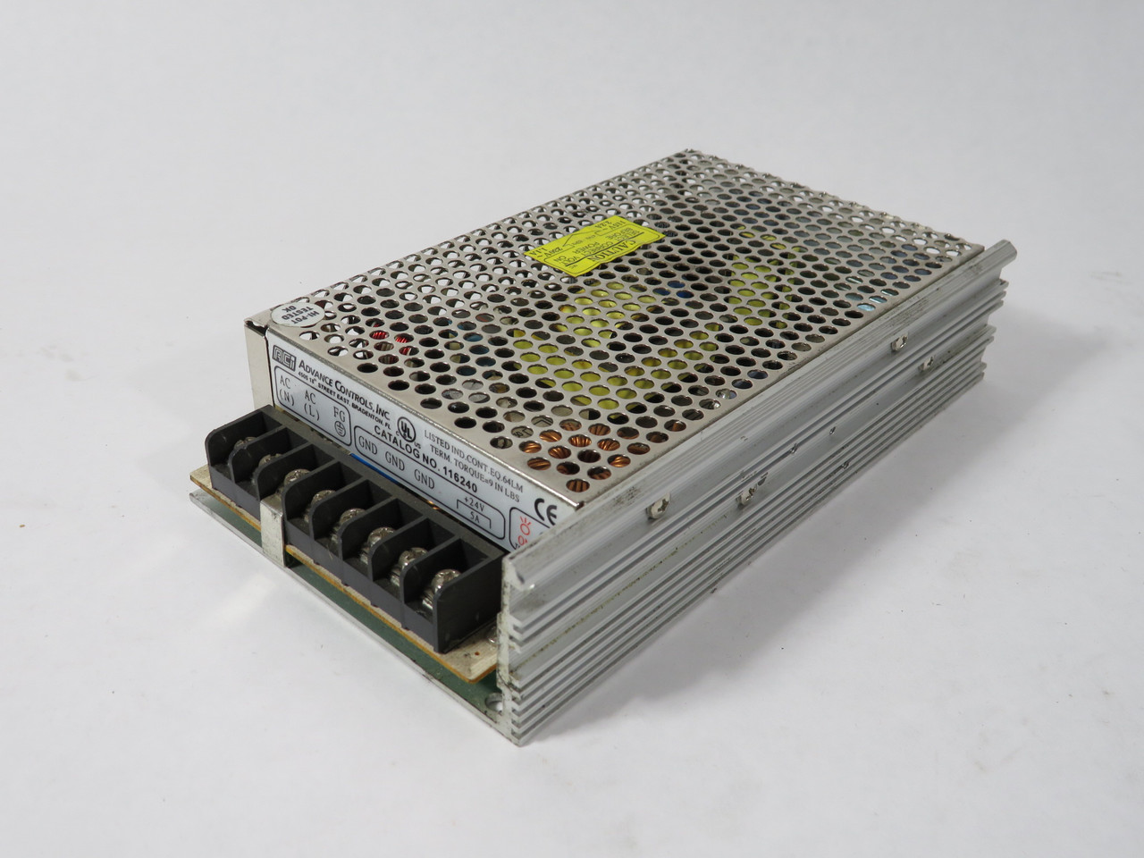 Advance Controls 116240 Adjustable Power Supply 24V 5A USED