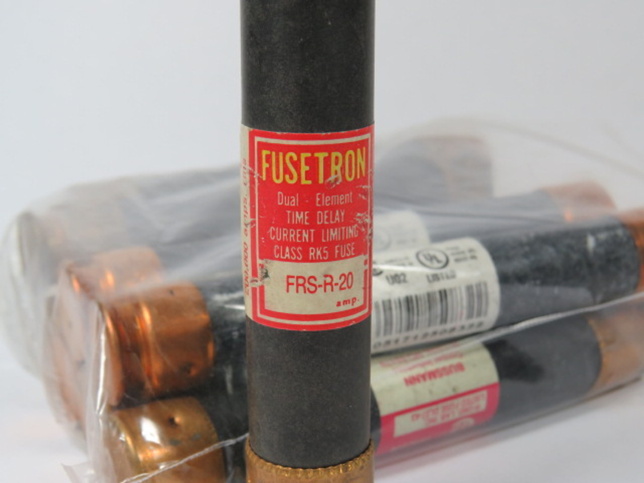 Fusetron FRS-R-20 Dual Element Time Delay Fuse 20A 600V Lot of 10 USED