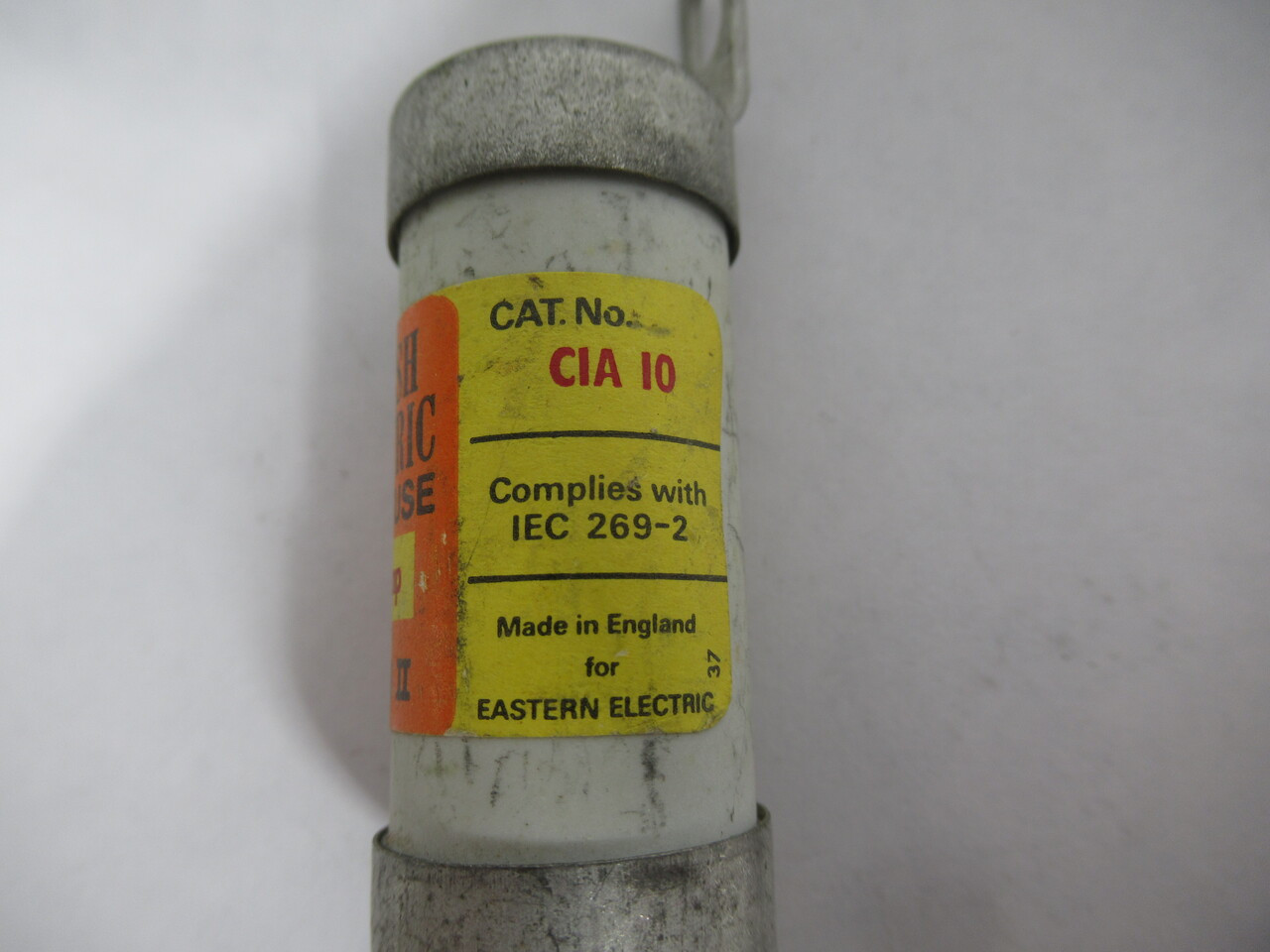 English Electric CIA-10 Closed Hole Bolt On Fuse 10A 600V USED