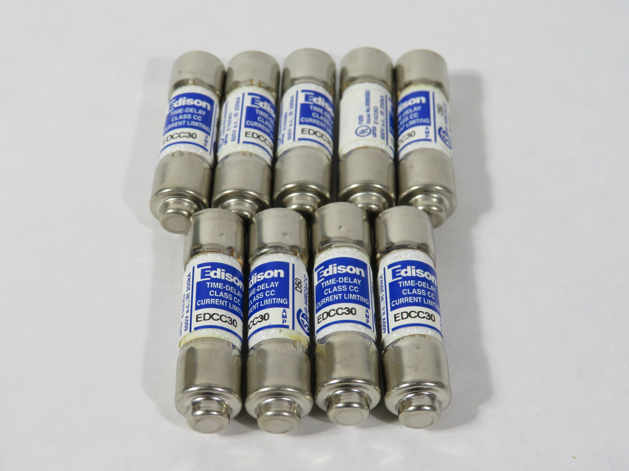 Edison EDCC30 Time-Delay Current-Limiting Fuse 30A 600V Lot of 9 NEW