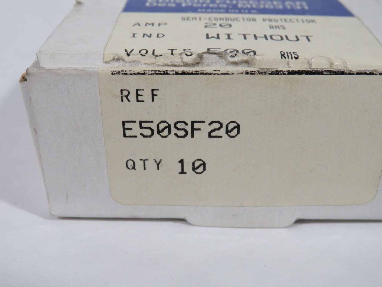 Edison E50SF20 High-Speed Fuse 20A 500V 10-Pack NEW