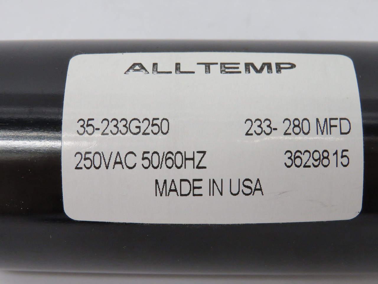 Alltemp 35-233G250 Start Capacitor 250VAC 50/60Hz 233-280MFD NEW