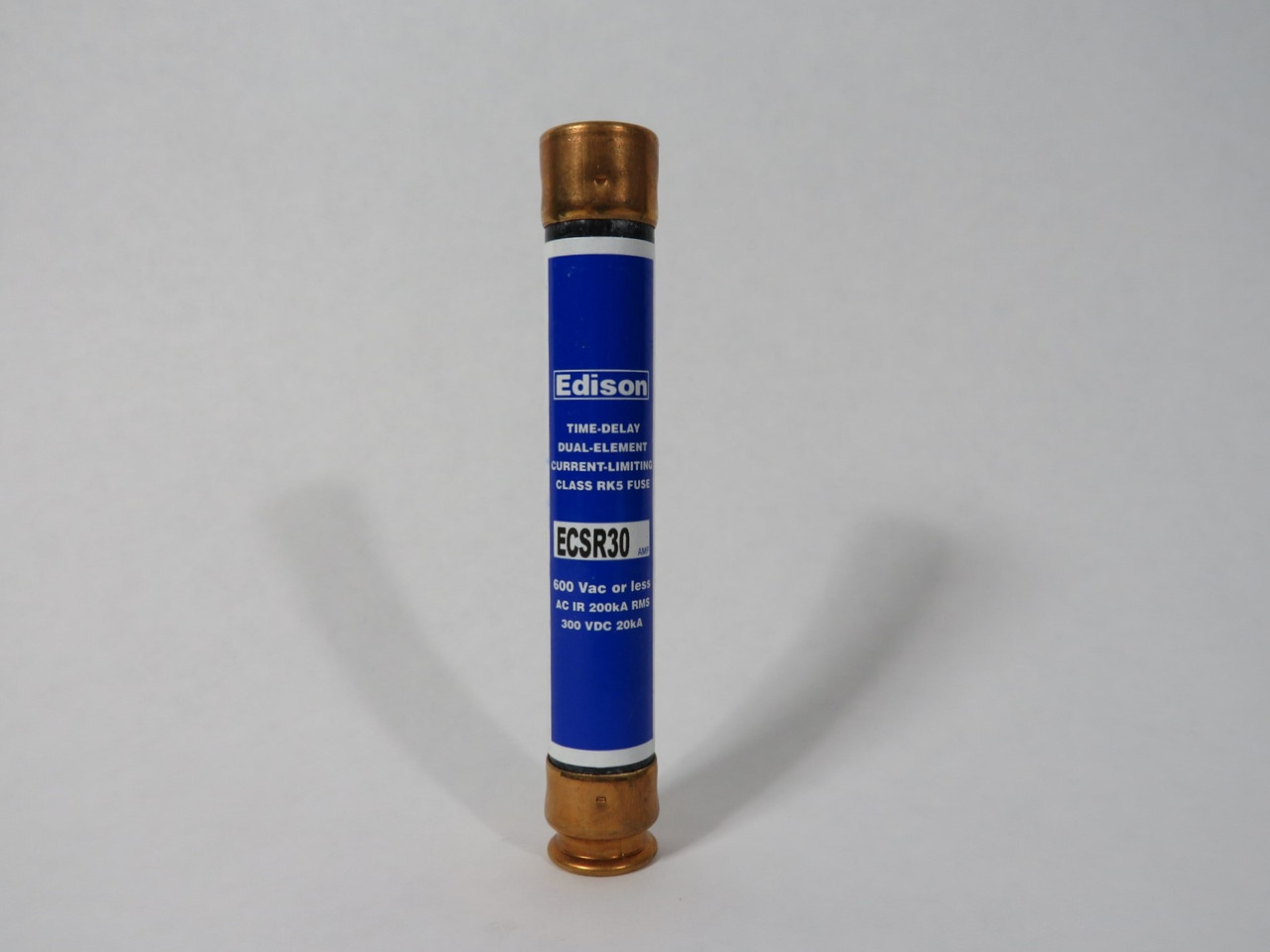 Edison ECSR30 Time-Delay Current-Limiting Fuse 30A 600VAC 300VDC USED