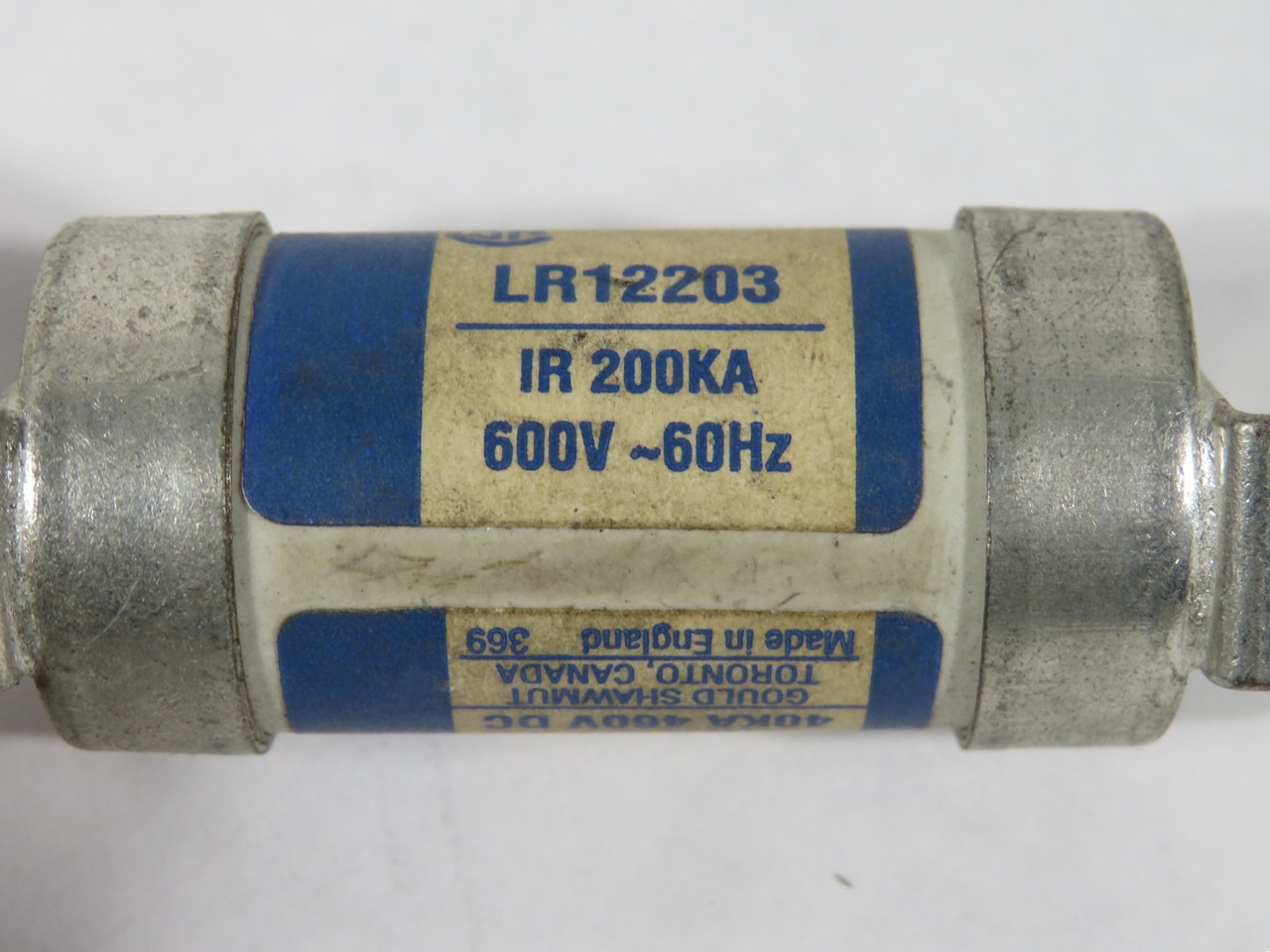 Gould Shawmut GIS60 British Standard Fuse 60A 600VAC 460VDC HRCII-C USED