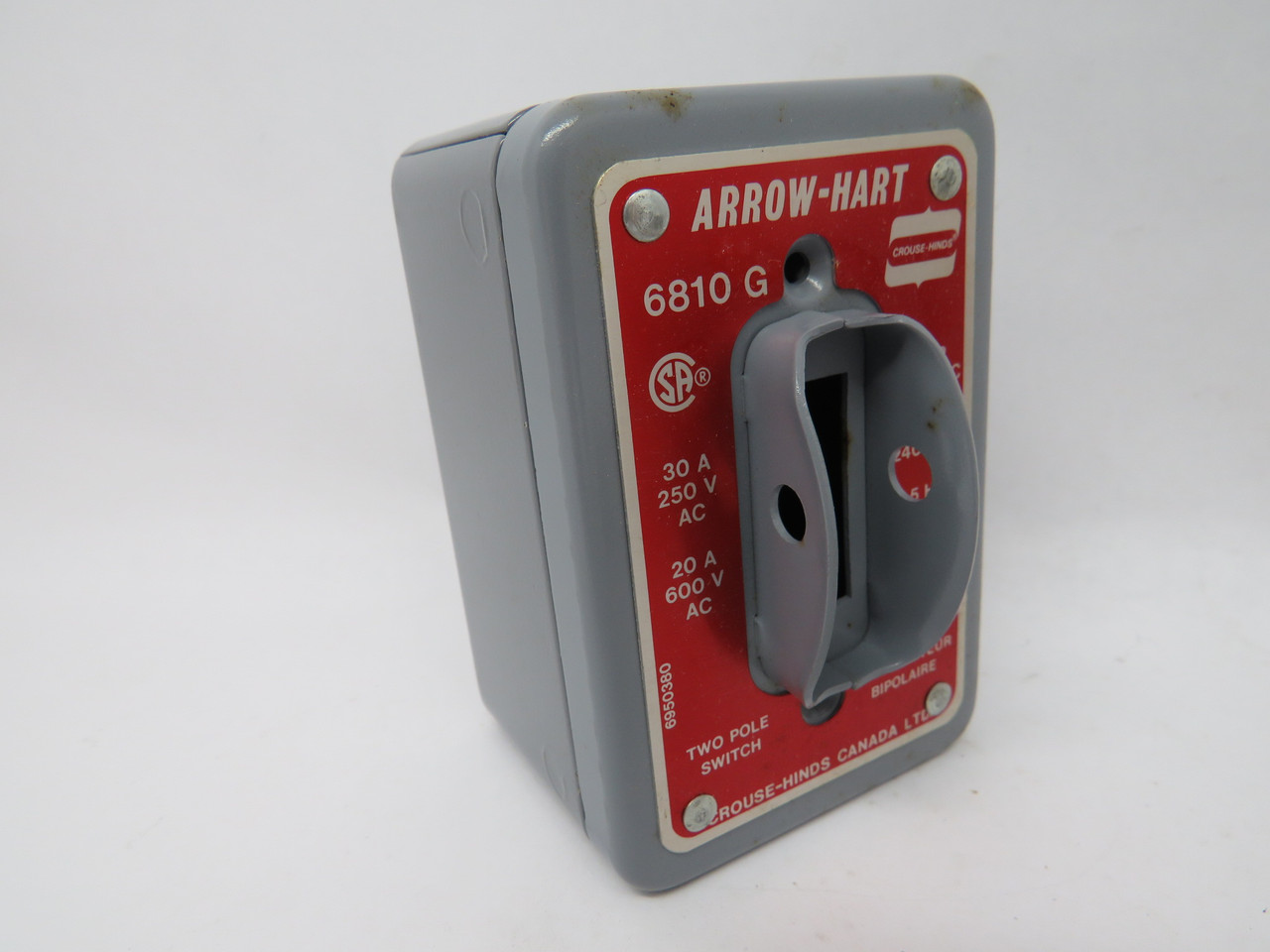 Arrow Hart AHN1GD Motor Control Switch ENCLOSURE ONLY SHELF WEAR NOP