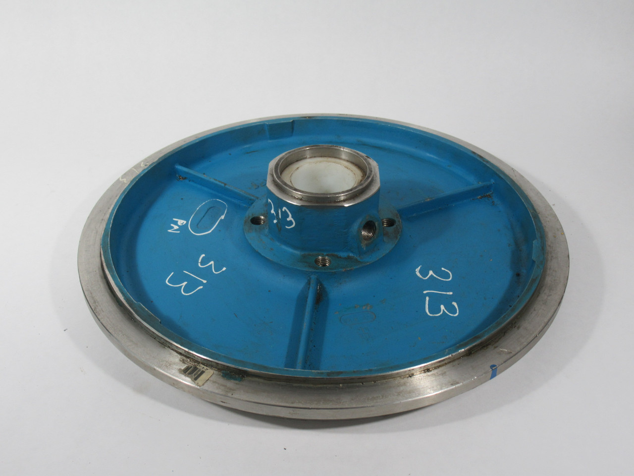 Worthington 2113807 Stuffing Box Cover 2" ID 16-3/8" OD 4-Bolt USED