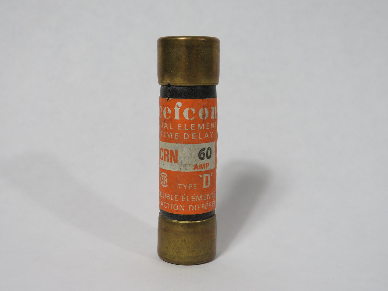 Cefcon CRN60 Dual-Element Time-Delay Fuse 60A 250V USED