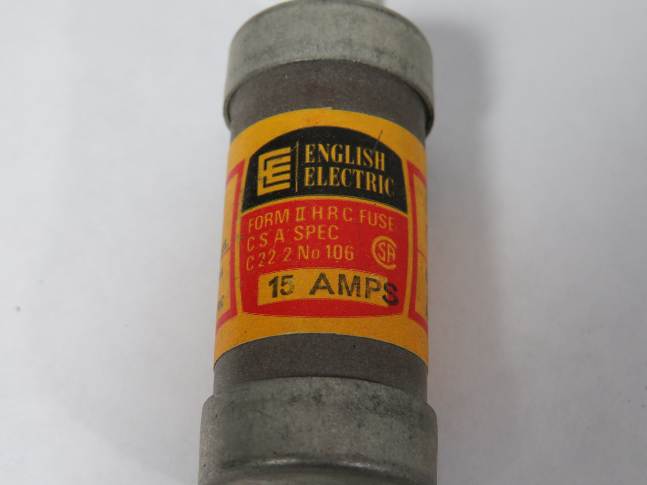 English Electric CIA-15 Open Hole Bolt On Fuse 15A 600V Lot of 10 USED