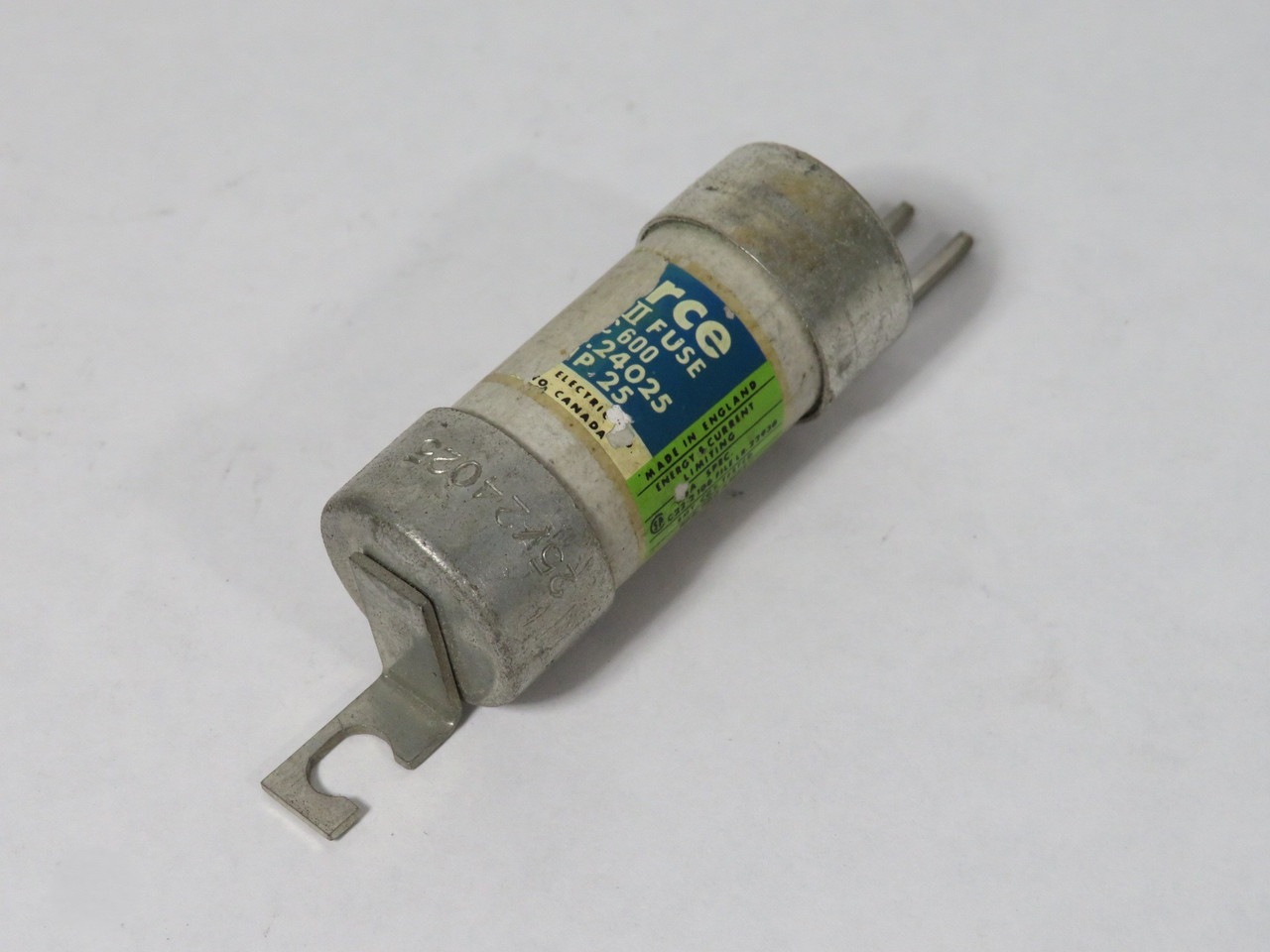 Pierce 24025 Bolt-On Fuse 25A 600V HRCII USED