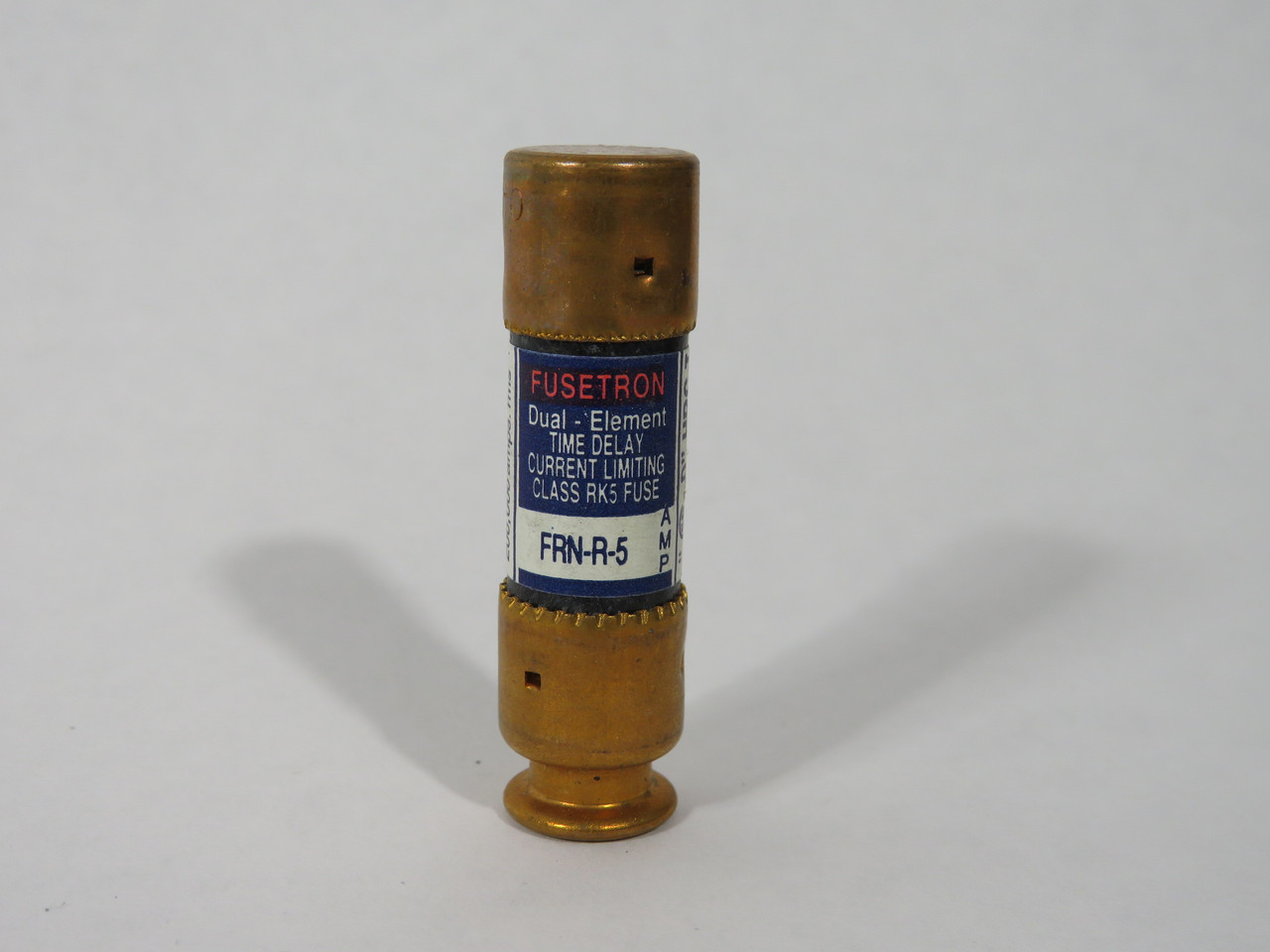 Bussmann Fusetron FRN-R-5 Time-Delay Fuse 5A 250V Lot of 5 BOX DAMAGE NEW