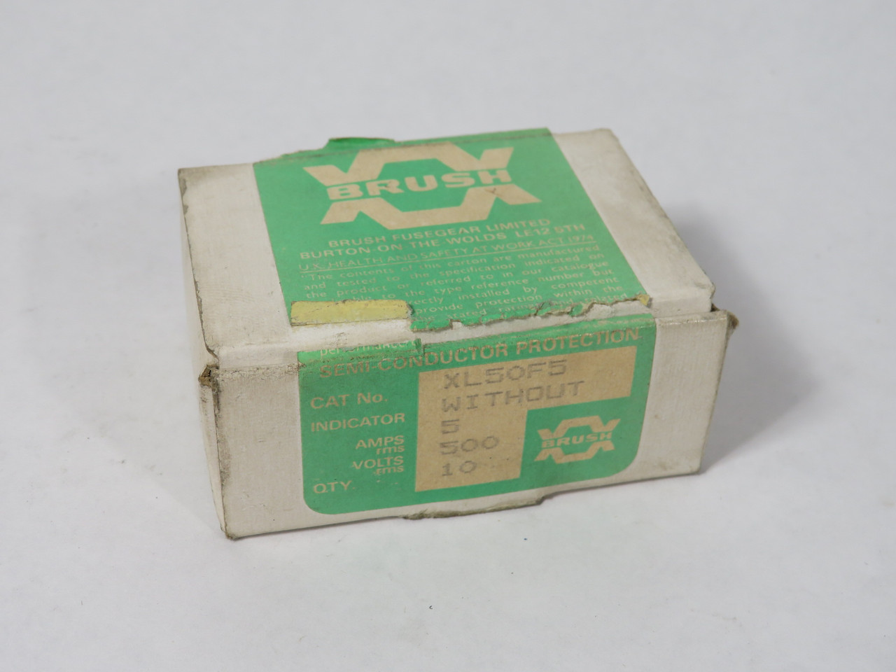 Brush XL50F5 Semiconductor Fuse 5A 500V 10-Pack NEW