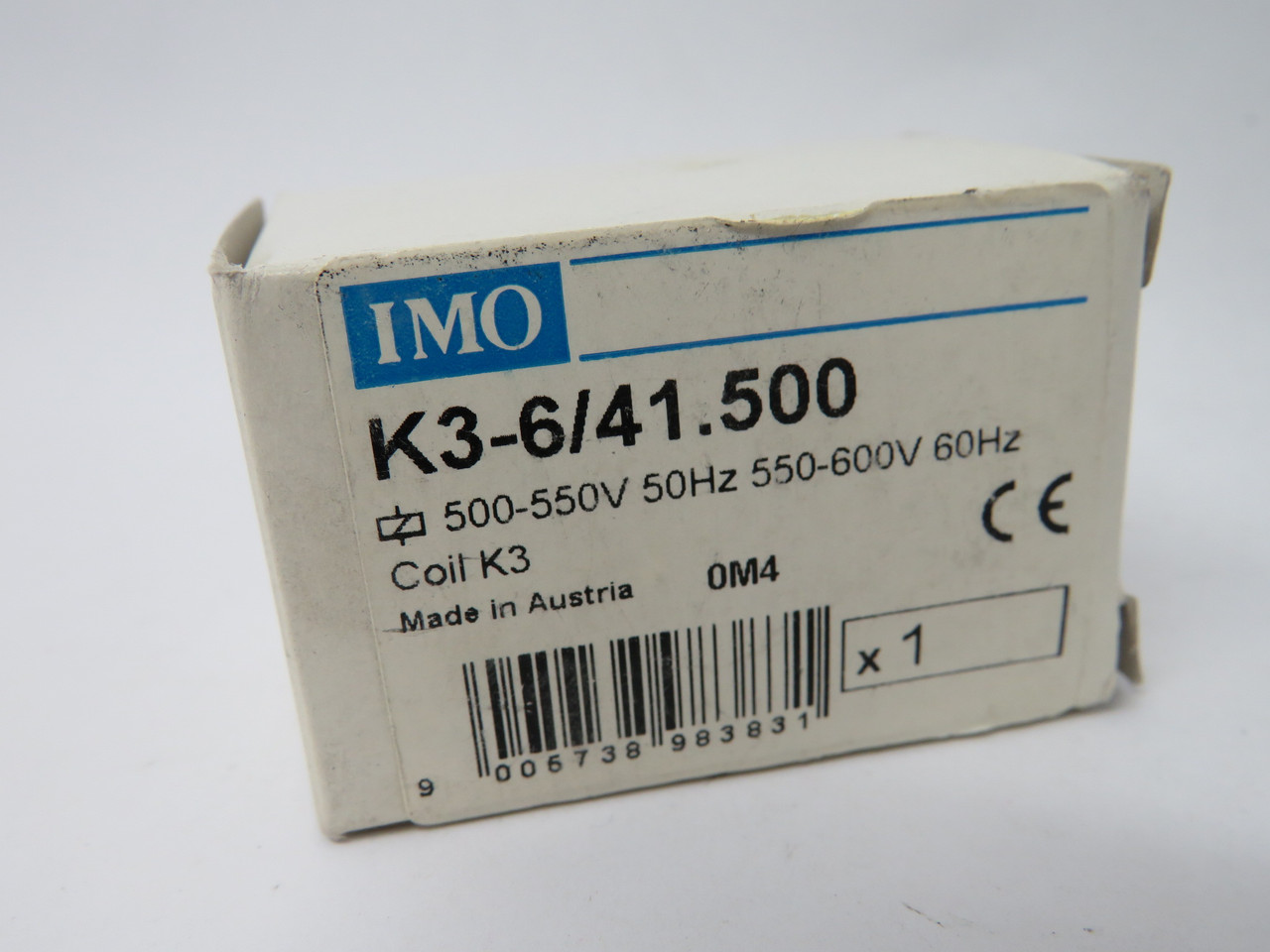 IMO K3-6/41.500 Contactor Coil 500-550V 50Hz 550-600V 60Hz BOX DAMAGE NEW