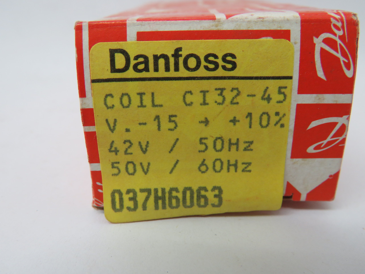Danfoss 037H6063 Contactor Coil for CI 32-45 42V 50Hz 50V 60Hz NEW