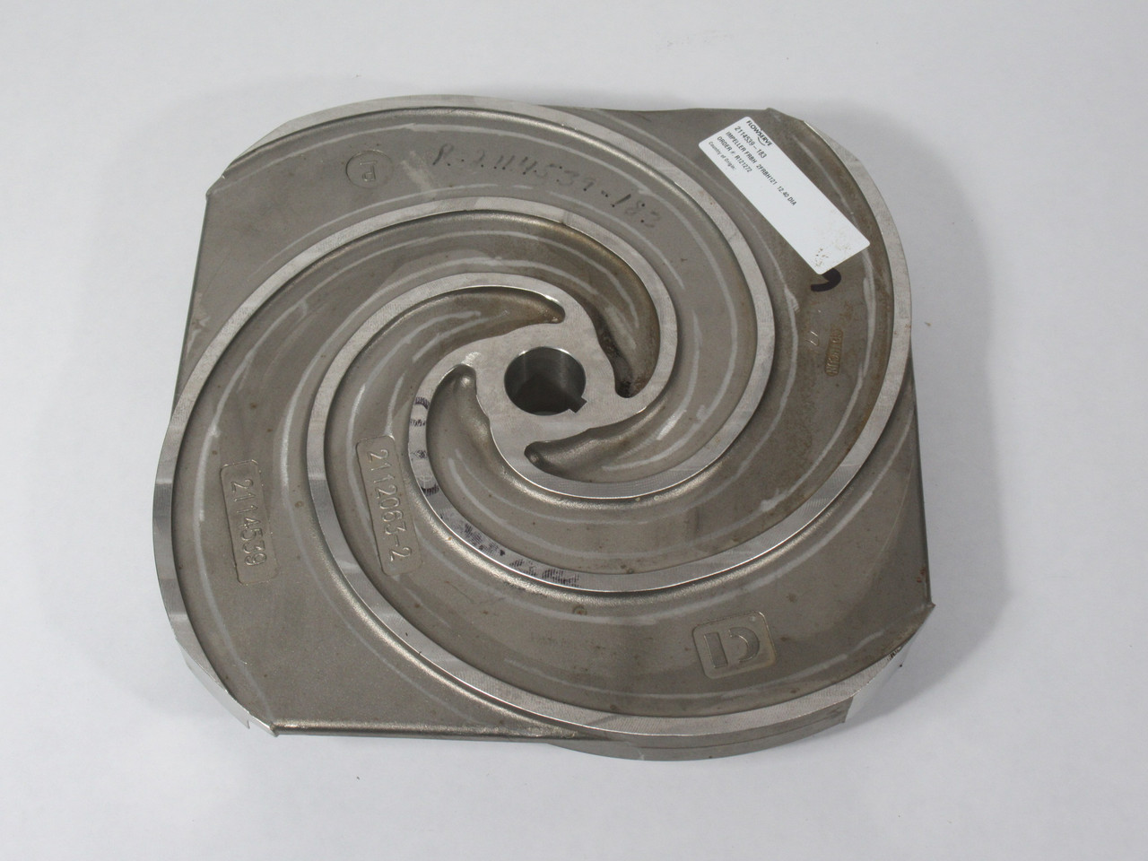 Flowserve 2114539-183 4-Vane Impeller 12.4" Diameter 2FRBH121 USED