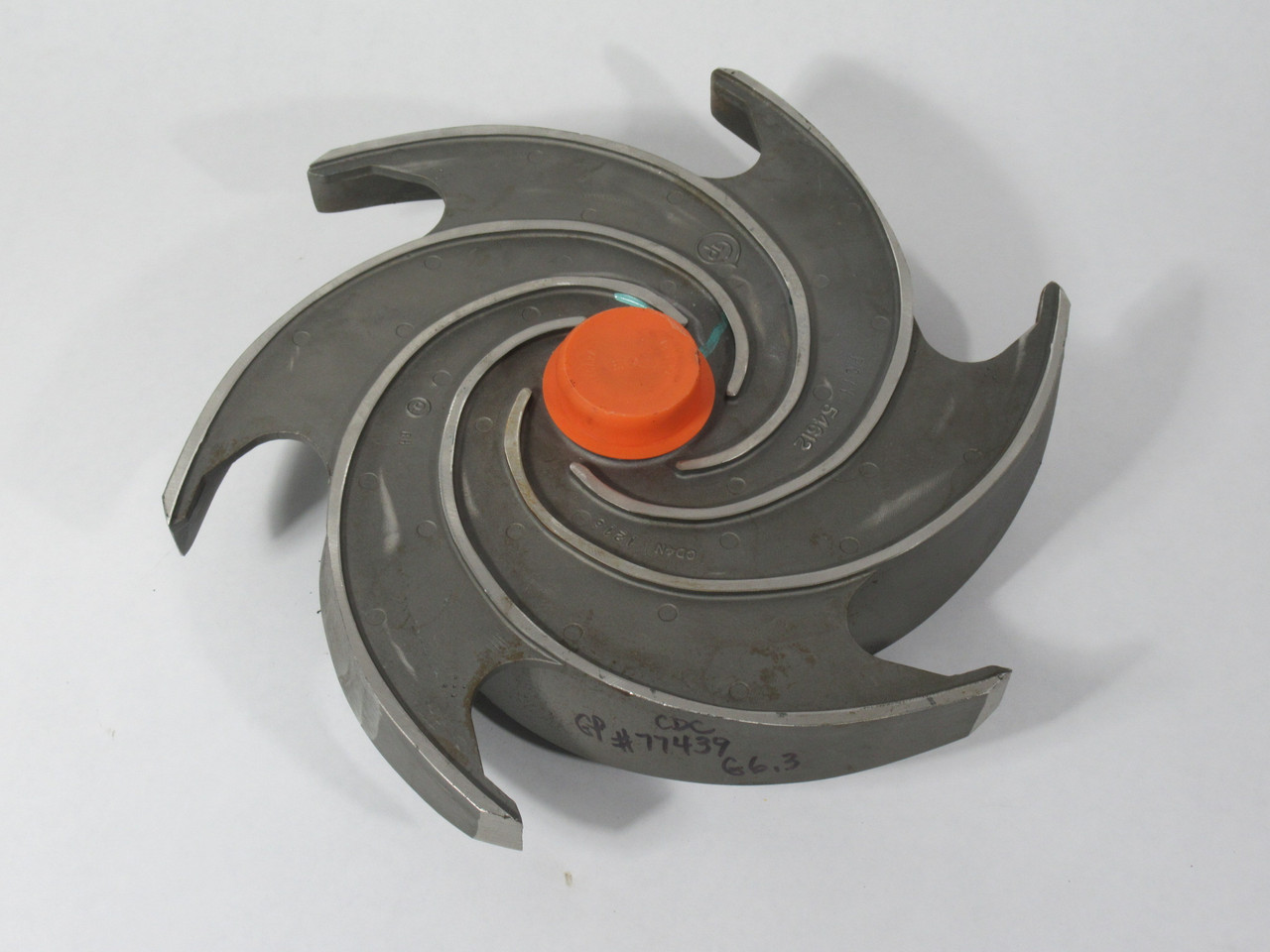 Goulds Pumps 77439 6-Vane Impeller 13.25" Diameter *RUST* NOP