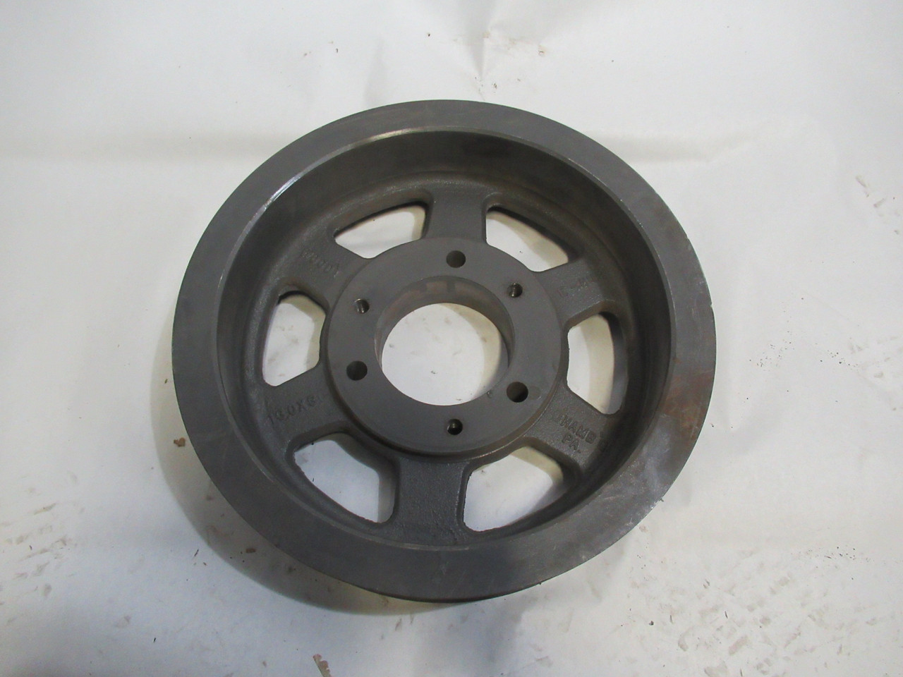 Woods 13.0X3C V-Belt Sheave 7/8 – 3-1/2” E Bushing 3-Groove 13.4” OD C Belt USED