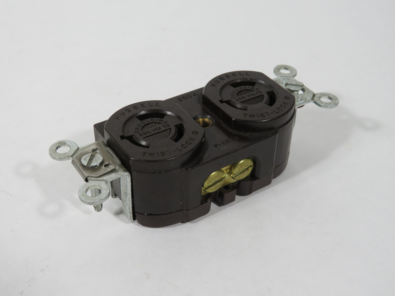 Hubbell 4550 Duplex Twist-Lock Receptacle 15A 250V 3W USED