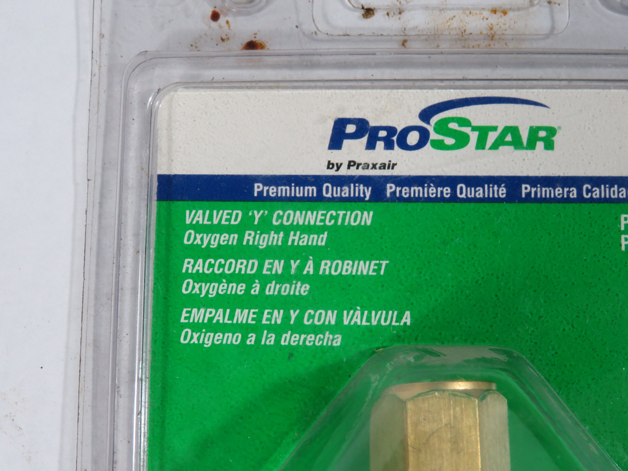 ProStar PRS27100 Valve Y Connection Oxygen RH 200 psig 9/16"-18 NEW