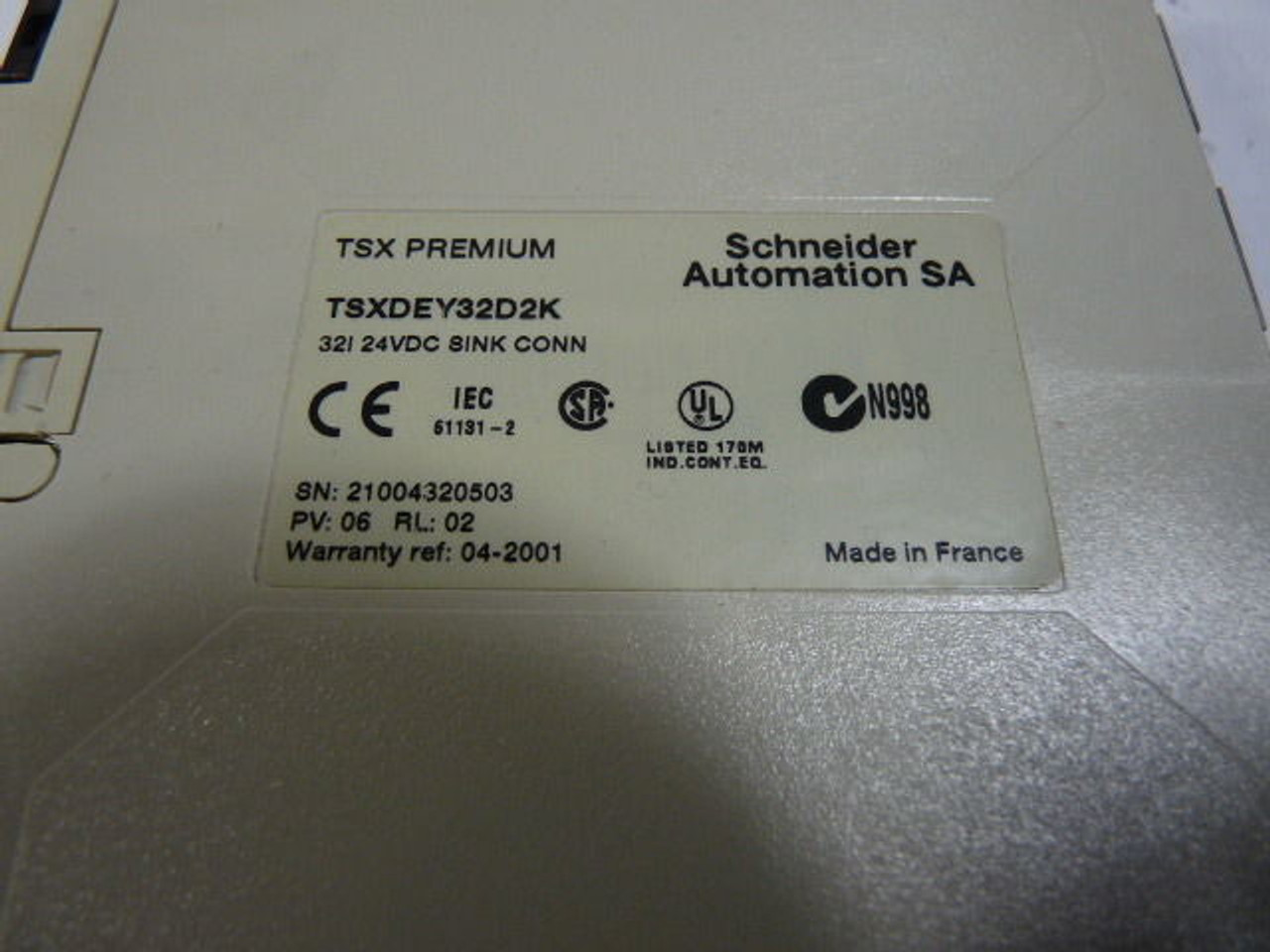 Schneider TSXDEY32D2K Input Module 24VDC USED