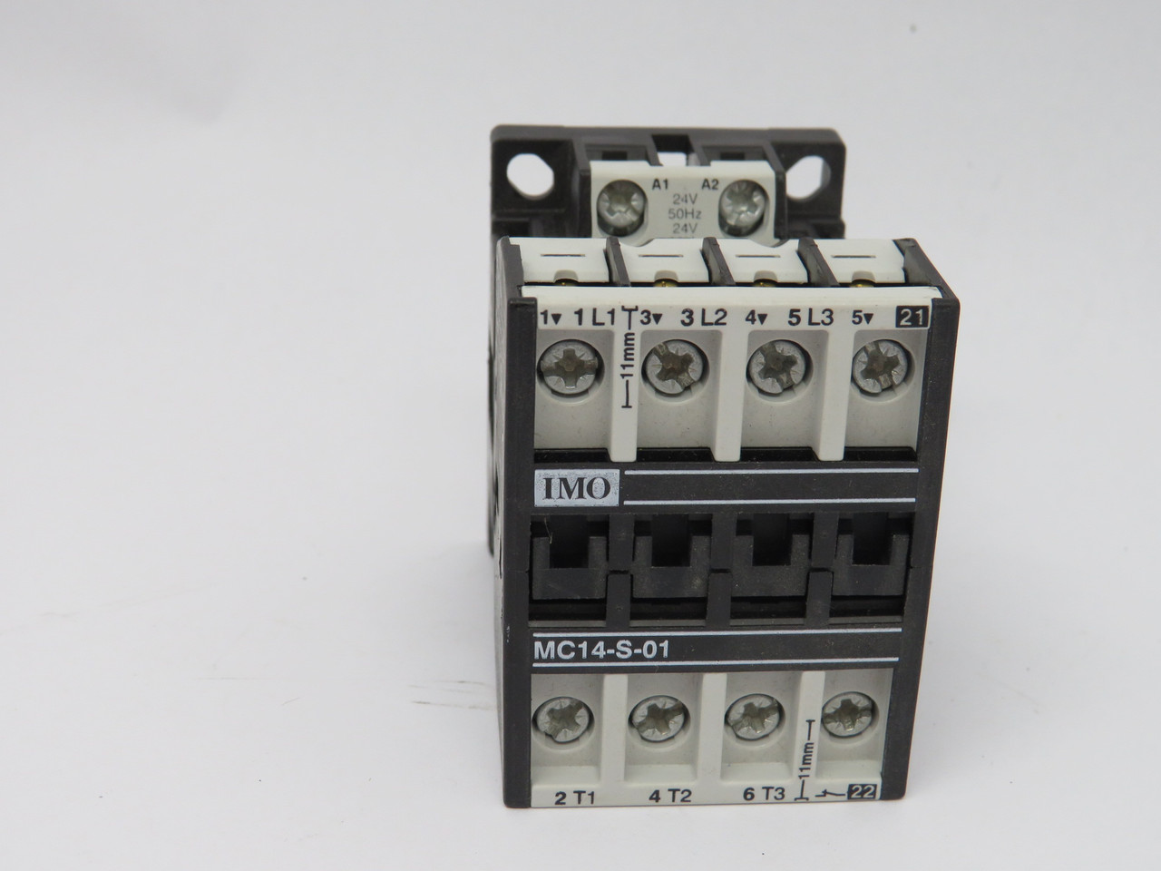 IMO MC14-S-01-24 Contactor 24V 50/60Hz 1NC 14A 400VAC 3P USED