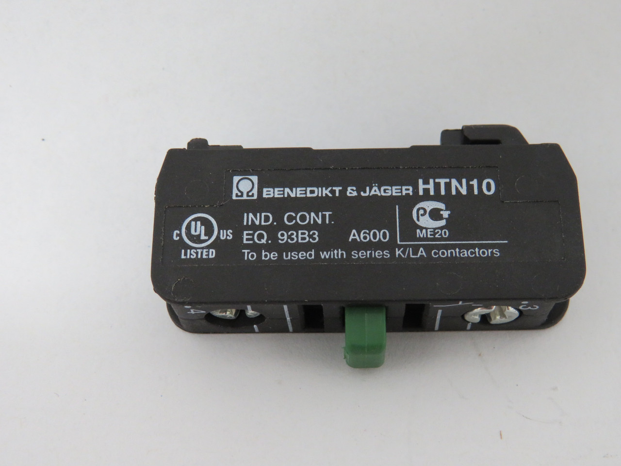 Benedikt & Jager HTN10 Auxiliary Contact Block 690V 10A USED