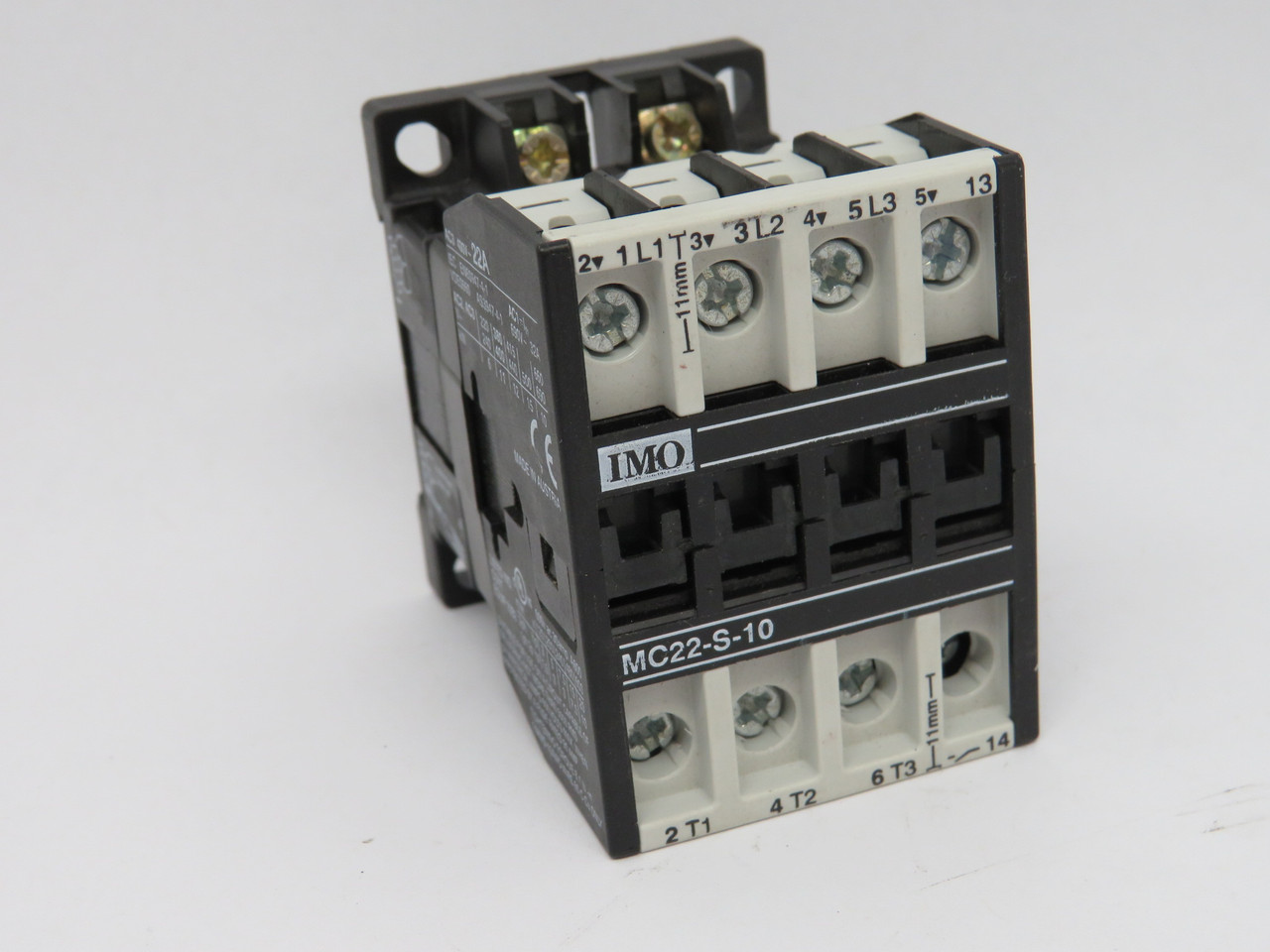 IMO MC22-S-10-400 Contactor 380-415V 50Hz 415-440V 60Hz 1NO 22A 400VAC USED