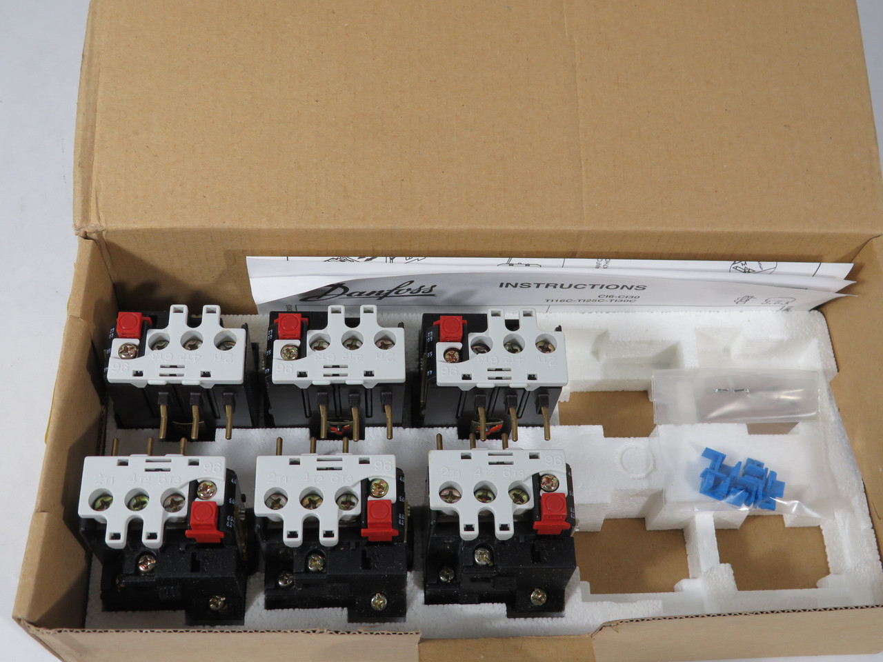 Danfoss 047H4209 TI 16C Thermal Overload DOL 4.0-6.2 Y/D 6.9-10.7A Lot of 6 NEW