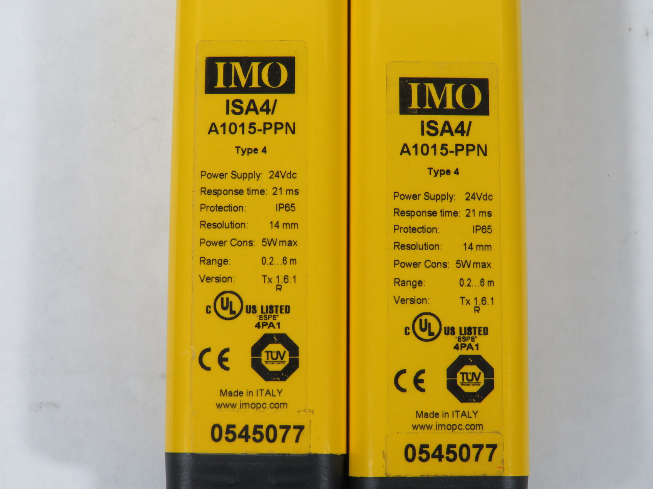 IMO ISA4/A1015-PPN Light Curtain iSafe Type IV Master & Blanking NEW