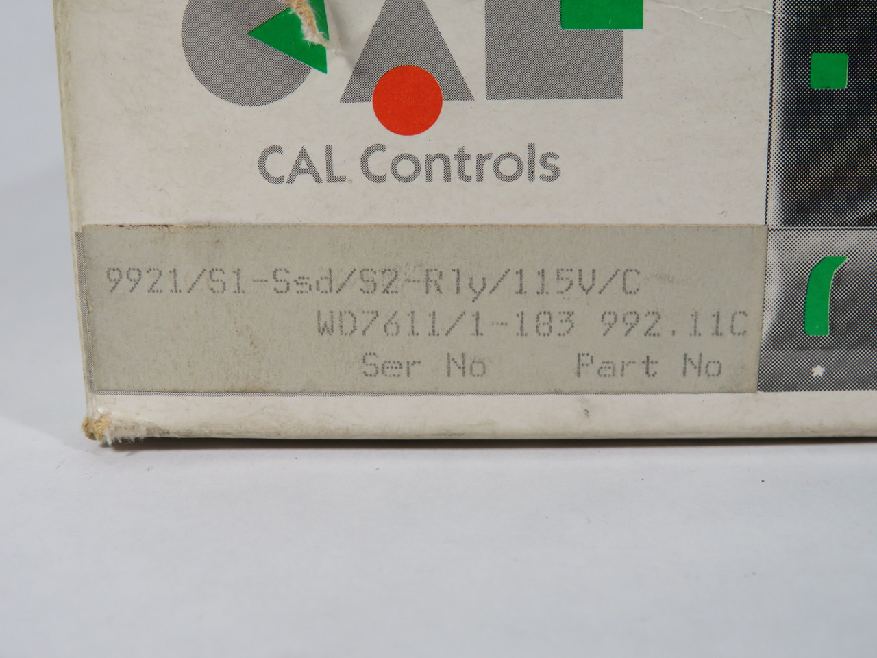 CAL Controls 992.11C CAL 9900 Temperature Controller 115V 50/60Hz Ssd 5V NEW