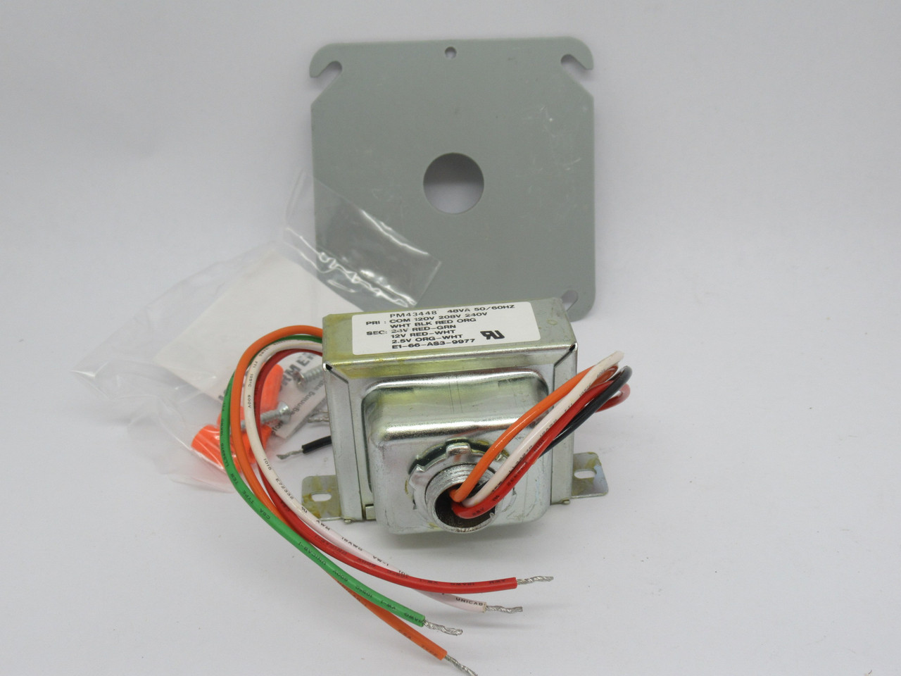 Packard PM43448 Multi Mount Transformer 48VA Pri:120/208/240V Sec:24/12/2.5V NEW