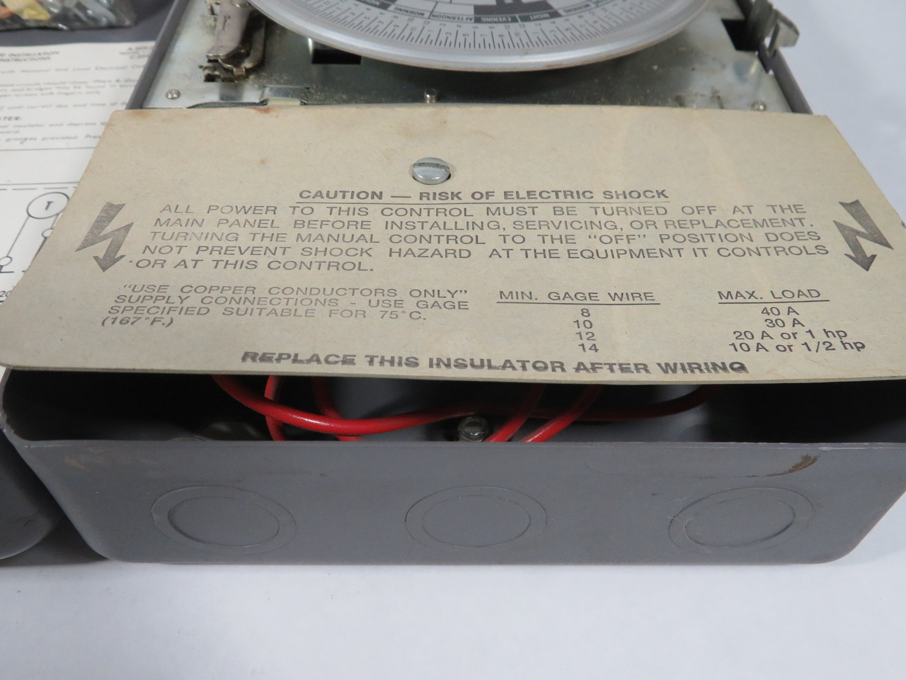 AMF Paragon 7007-00 Mechanical Time Switch 7-Day ON/OFF 40A 120-277V USED