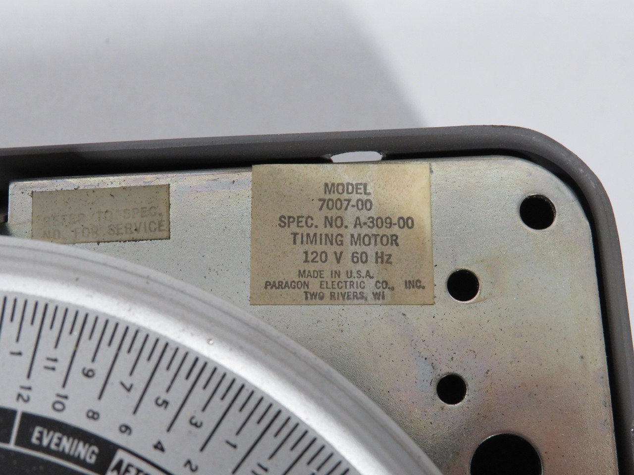 AMF Paragon 7007-00 Mechanical Time Switch 7-Day ON/OFF 40A 120-277V USED