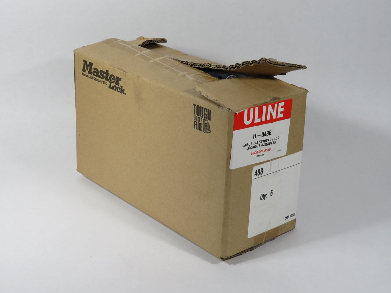 Master Lock 488 Large Electrical Plug Lockout for 3x6" Plug Lot of 5 NEW